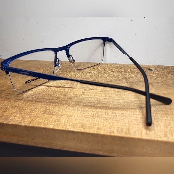 NEW Rx'able Eyeglass Frame, ARNETTE, blue metal 54-18-140 lightweight glasses - Picture 4 of 7